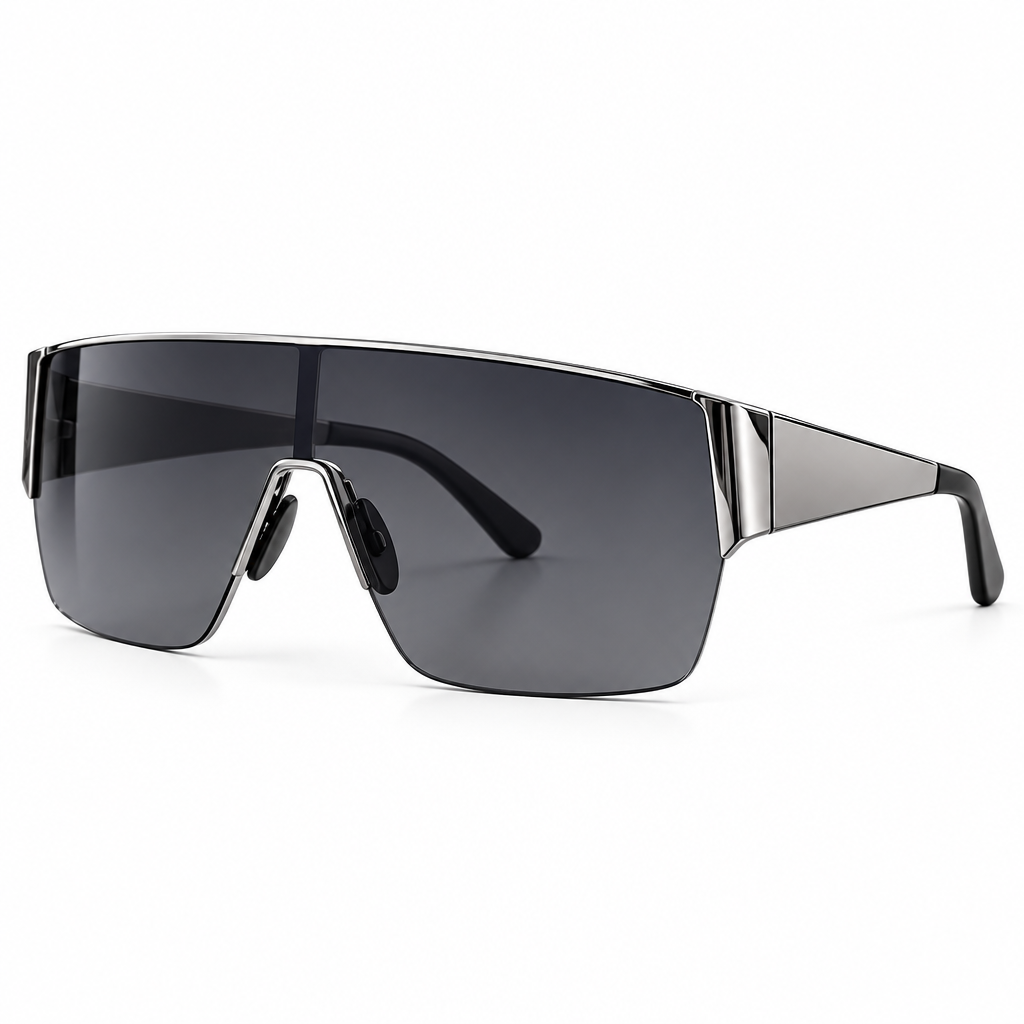 vyrqenzo™ Oversized Shield Sunglasses front view