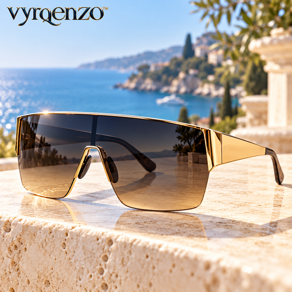 vyrqenzo™ Oversized Shield Sunglasses image 2