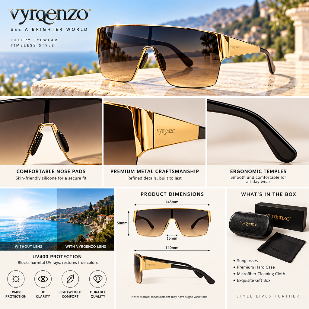 vyrqenzo™ Oversized Shield Sunglasses image 4