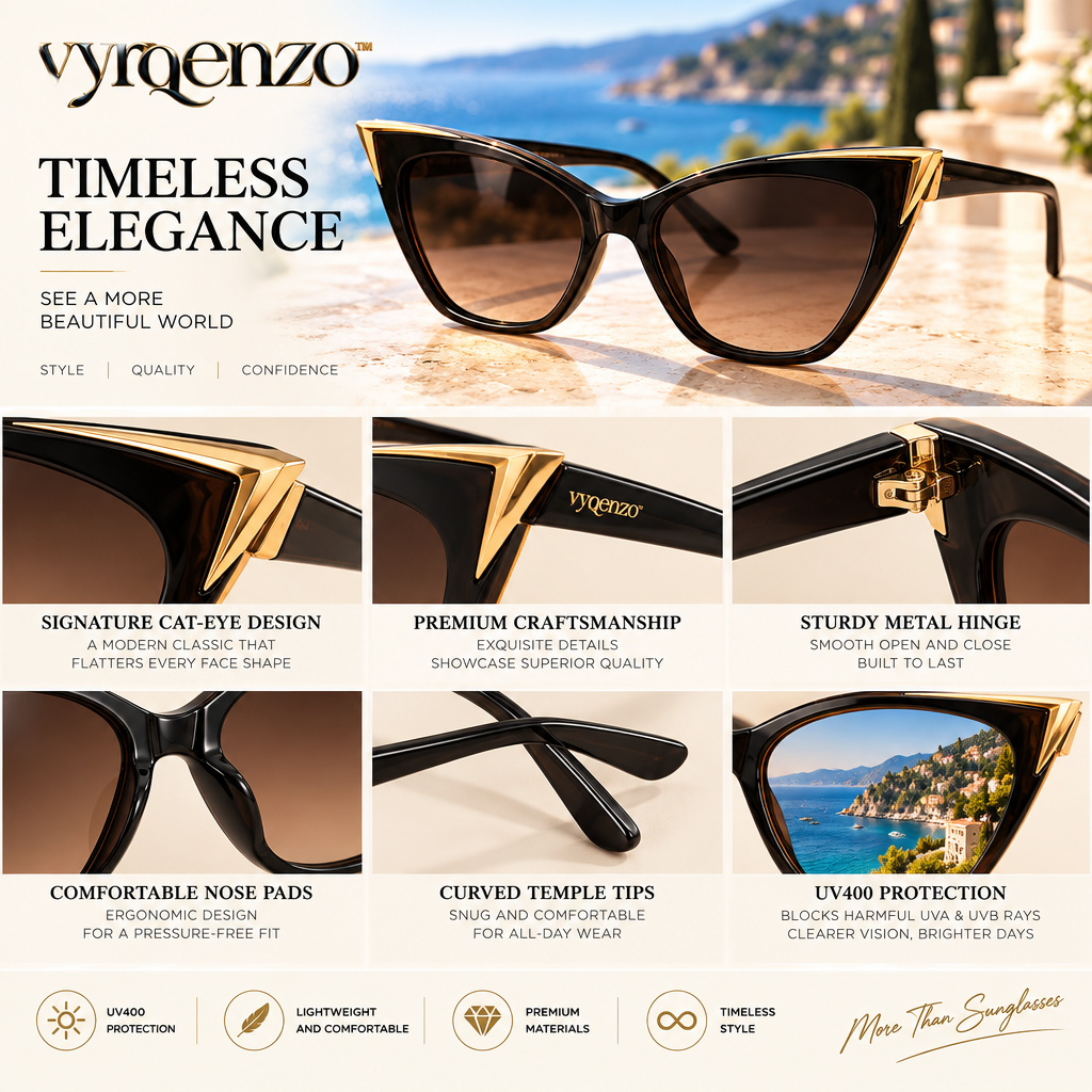 vyrqenzo™ Angular Cat-Eye Sunglasses image 4
