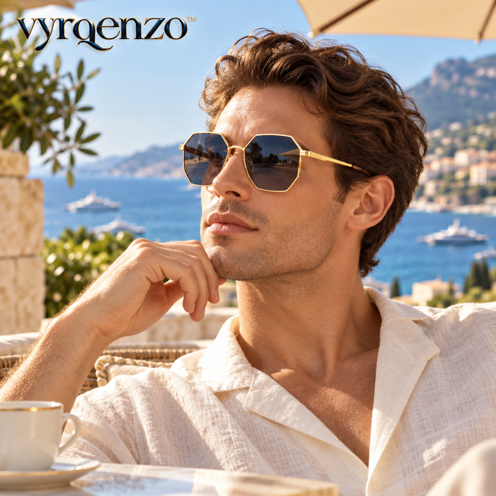 vyrqenzo™ Geometric Metal Sunglasses image 2