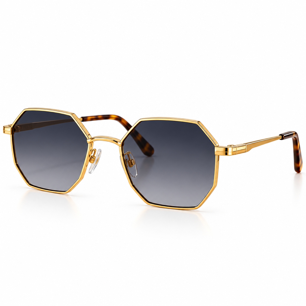 vyrqenzo™ Geometric Metal Sunglasses image 3