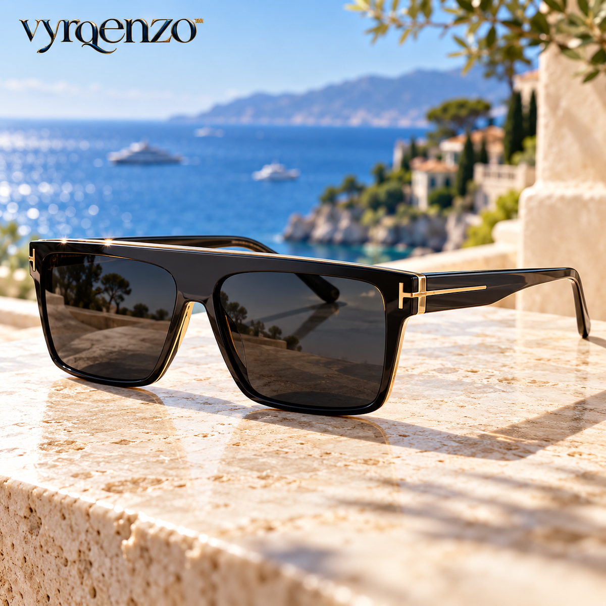 vyrqenzo™ Flat-Top Sunglasses front view