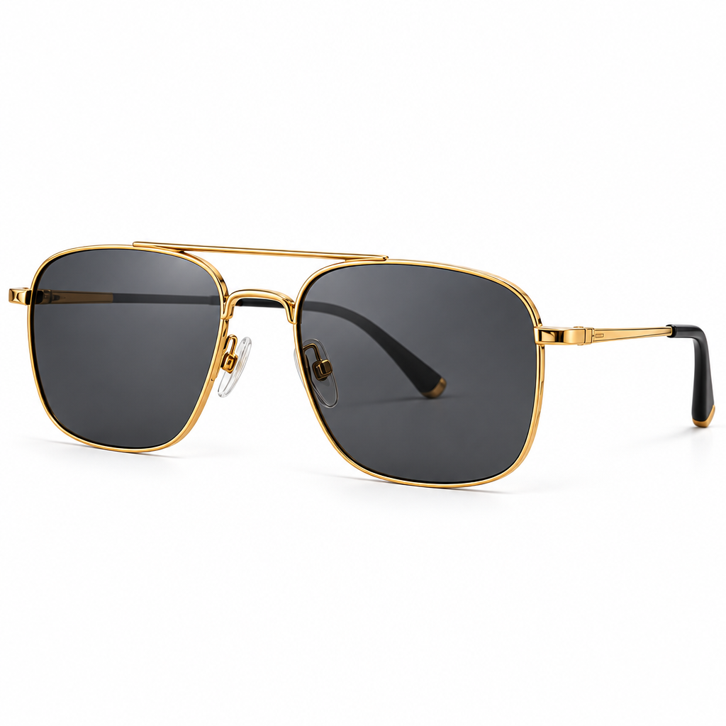 vyrqenzo™ Smoke Lens Pilot Sunglasses front view
