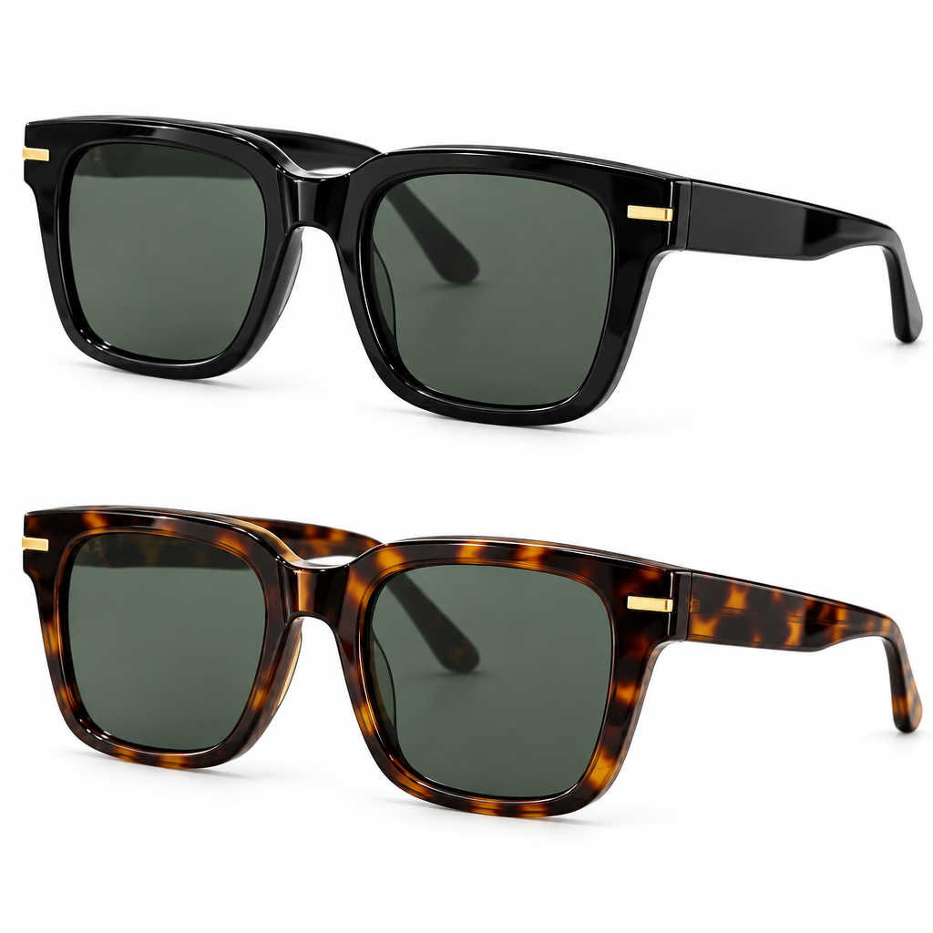 vyrqenzo™ Black Acetate Square Sunglasses image 5
