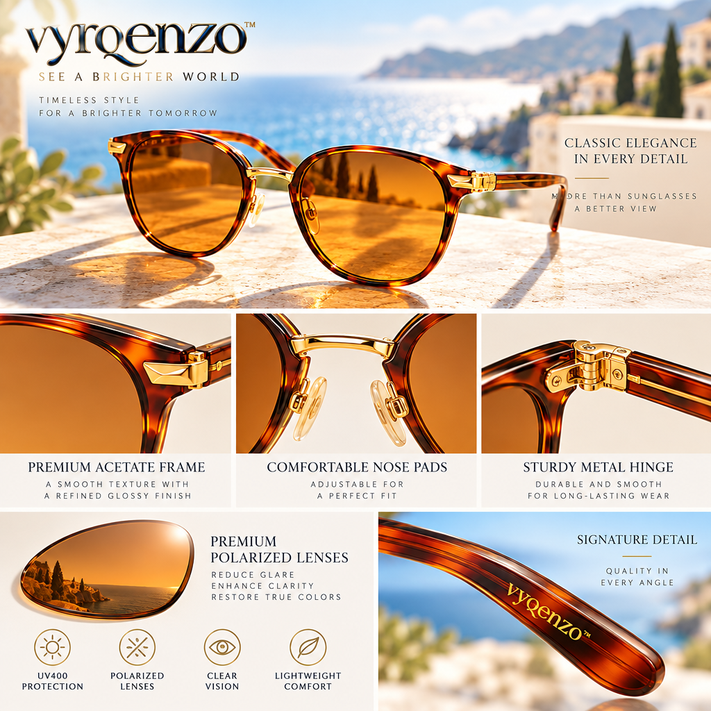 vyrqenzo™ Amber Lens Resort Sunglasses image 5